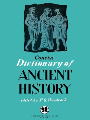 cover image of Concise Dictionary of Ancient History
